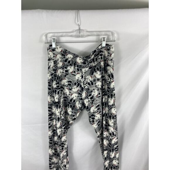 Lularoe Mickey Print Leggings OS Tall & Curvy - Picture 2 of 4